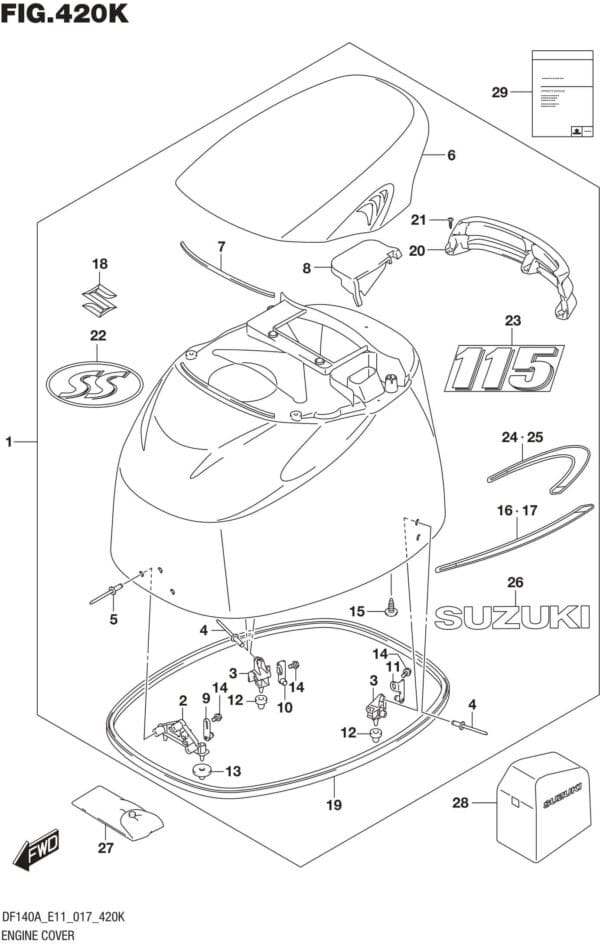 Engine Cover (DF115AST E03)