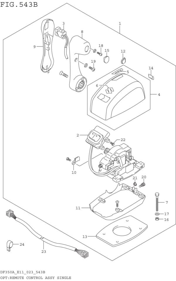 OPT: Remote Control Assy Single (022 023)