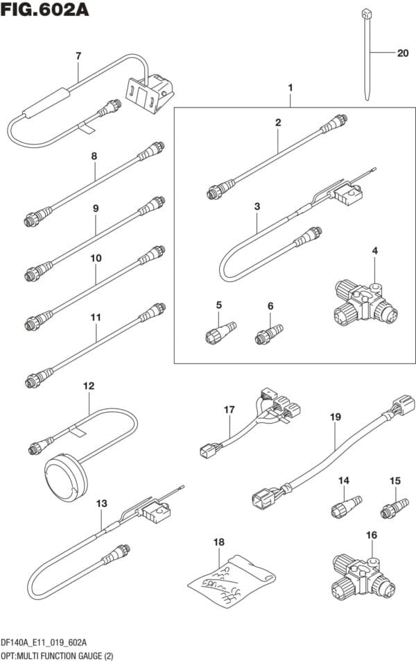 DF100AT,115AT,AZ,AST,140AT,AZ-910001 OPT: Multi Function Gauge (2)