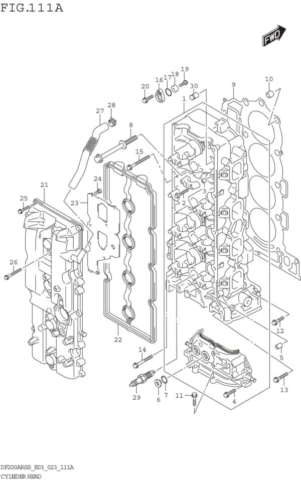 Cylinder Head (DF200AST,DF200ARSS)