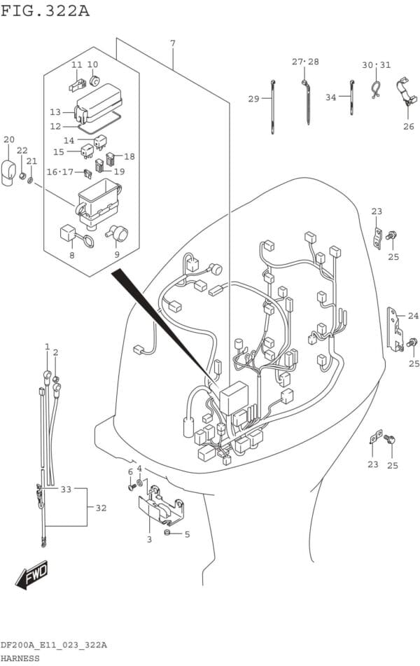 Harness (DF200AT DF200AZ DF175AT DF175AZ)