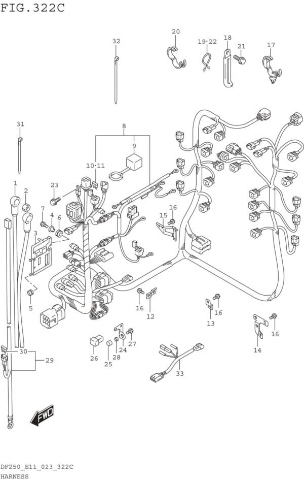 Harness (DF250T DF250Z)