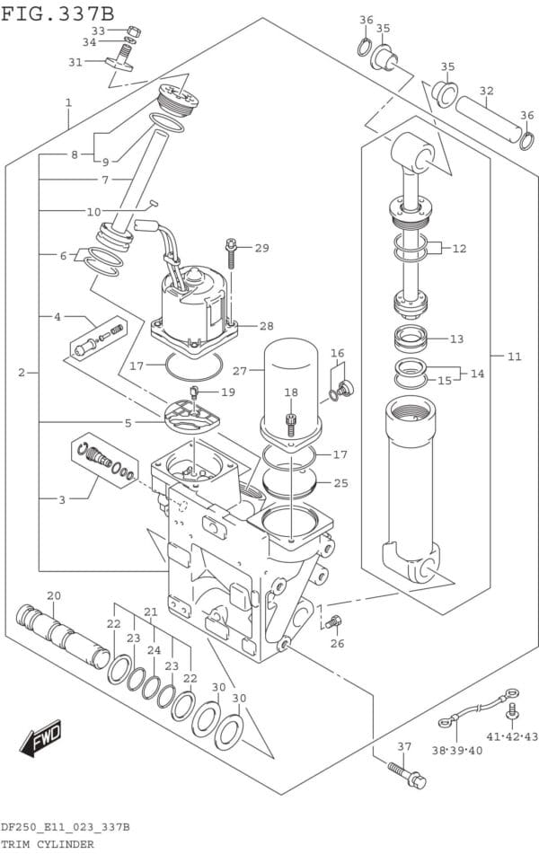 Trim Cylinder (SEE NOTE)