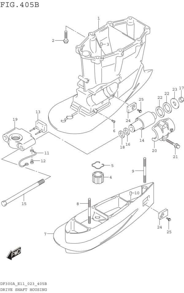 Drive Shaft Housing (W/TRANSOM(XX))