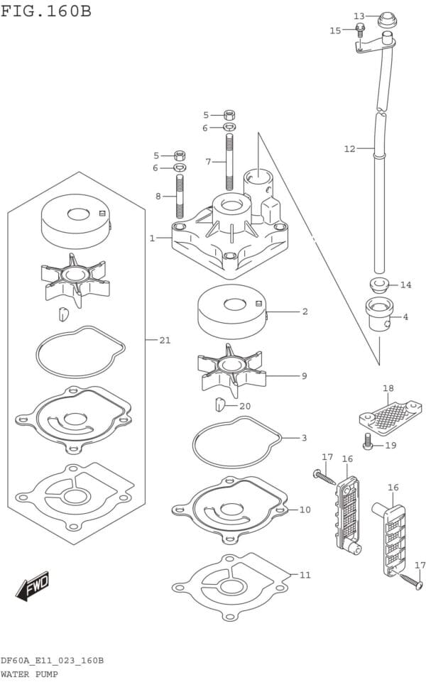 Water Pump ((DF40A DF50A DF60A):E03)