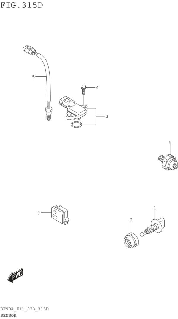 Sensor (DF90AWQH:(022 023))