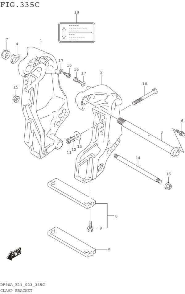 Clamp Bracket (DF90AWQH)