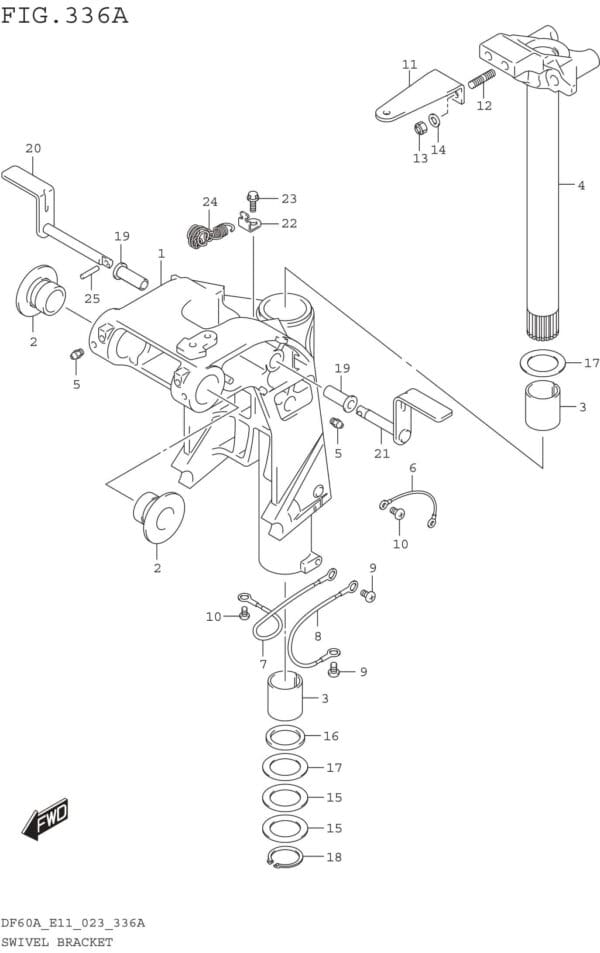 Swivel Bracket (DF40A DF50A)