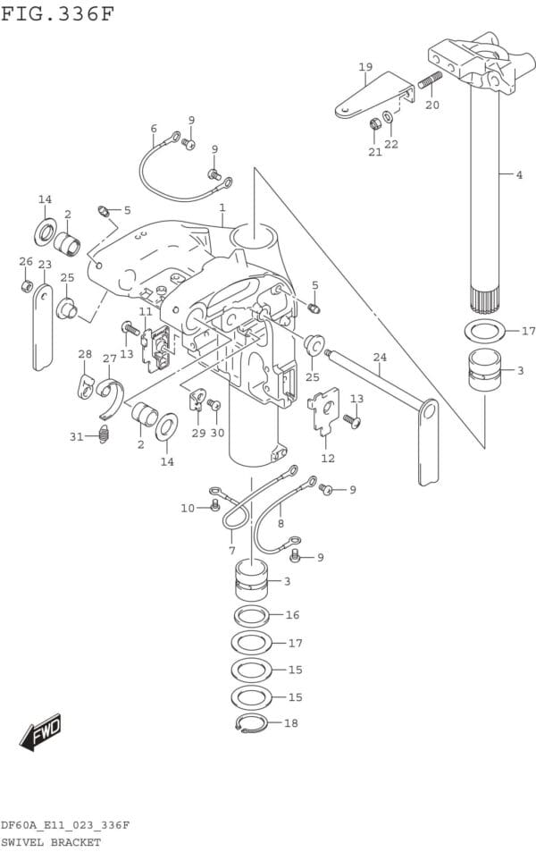 Swivel Bracket (DF50AVT DF60AVT)