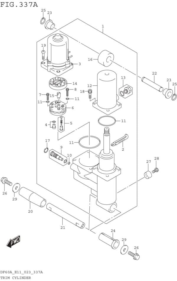 Trim Cylinder (SEE NOTE)