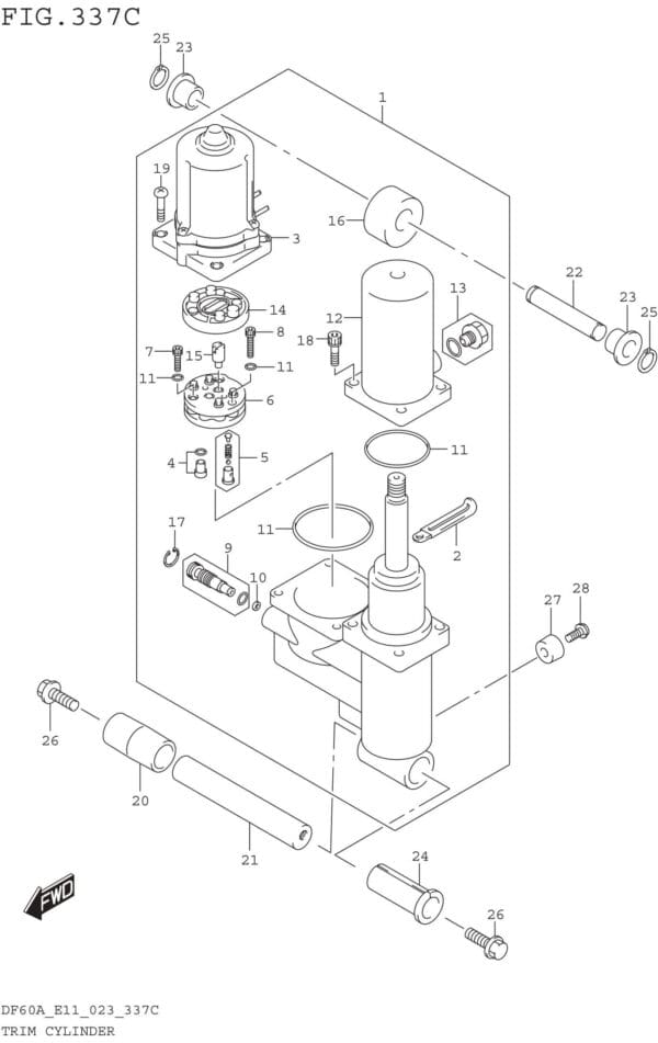 Trim Cylinder (SEE NOTE 1)