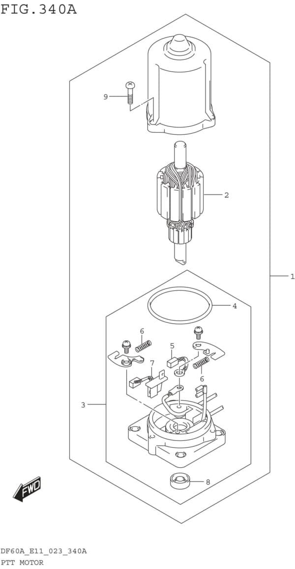 PTT Motor (SEE NOTE)