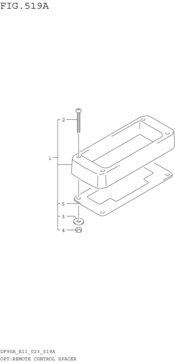 OPT: Remote Control Spacer (SEE NOTE)