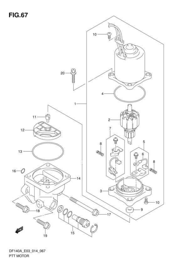 PTT Motor (DF115AT E03)
