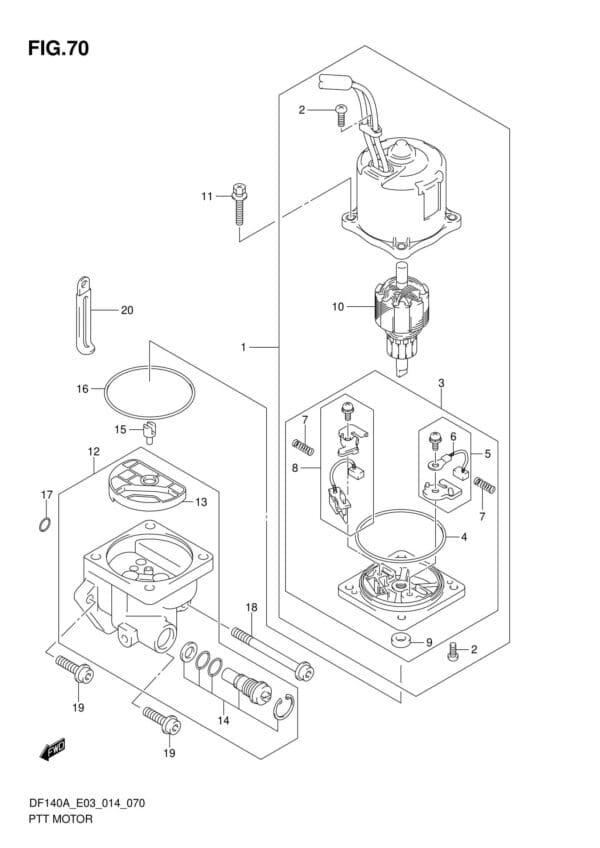 PTT Motor (DF140AZ E03)