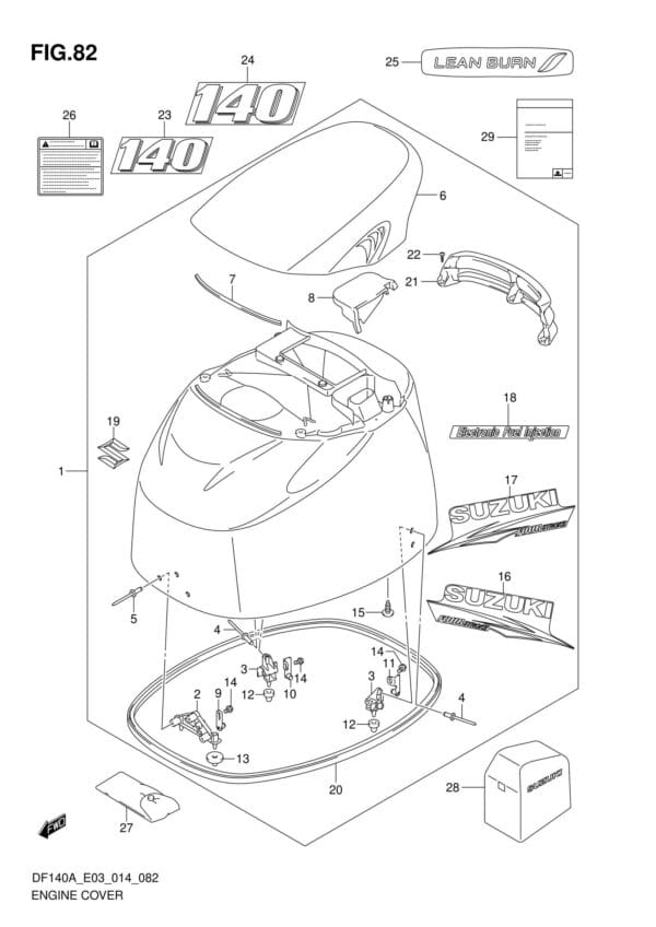 Engine Cover (DF140AT E03)