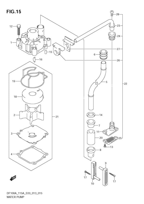 Water Pump (DF115AT E03)