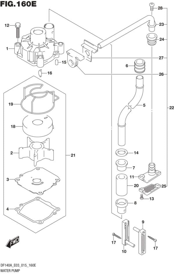 Water Pump (DF140AZ E03)