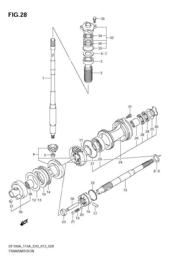 Transmission (DF115AT E03)