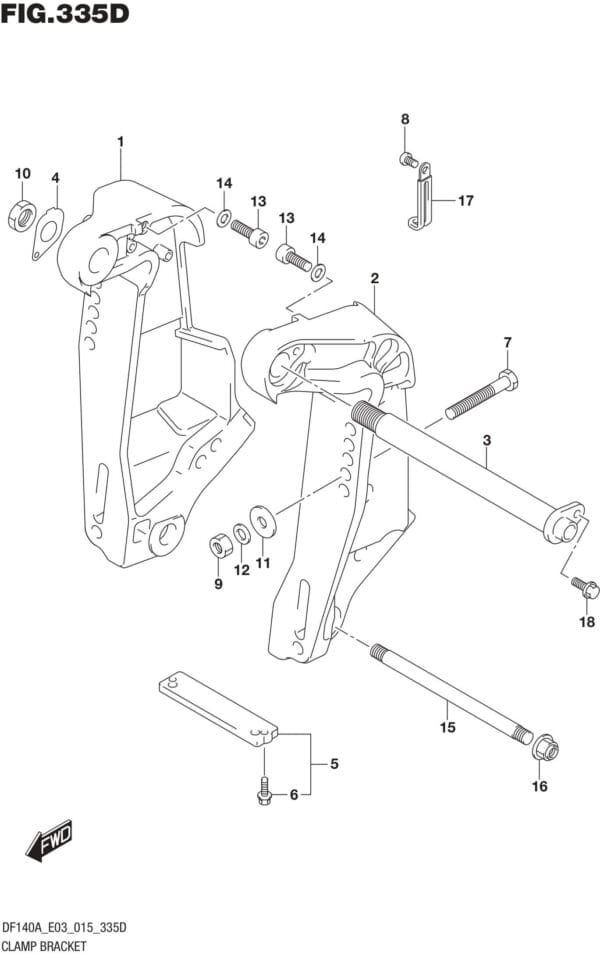 Clamp Bracket (DF140AT E03)