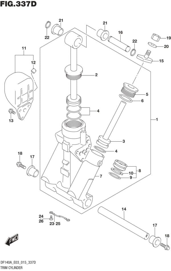 Trim Cylinder (DF140AT E03)