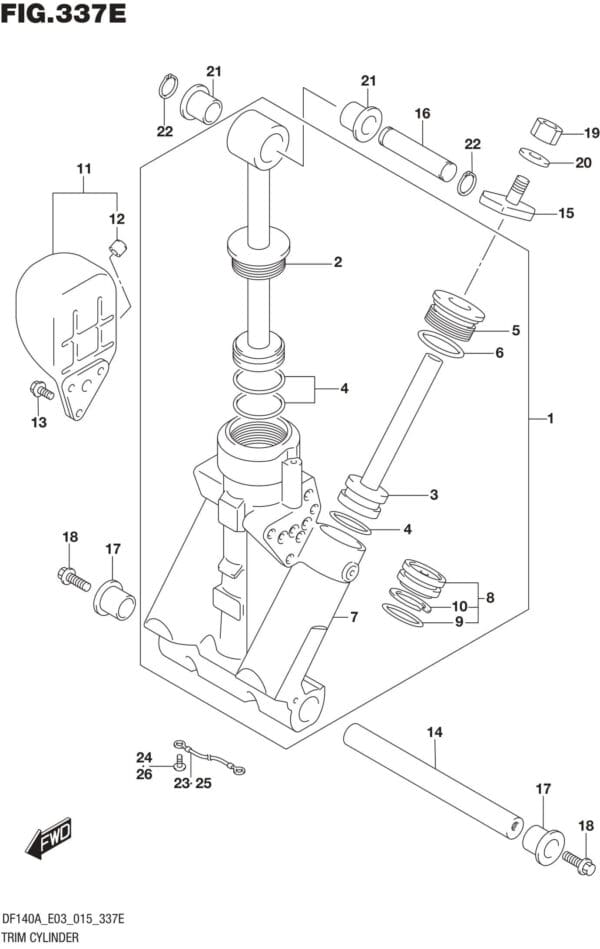 Trim Cylinder (DF140AZ E03)