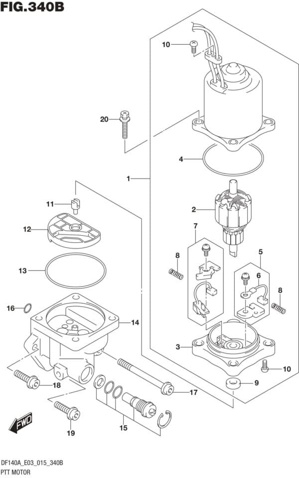 PTT Motor (DF115AT E03)