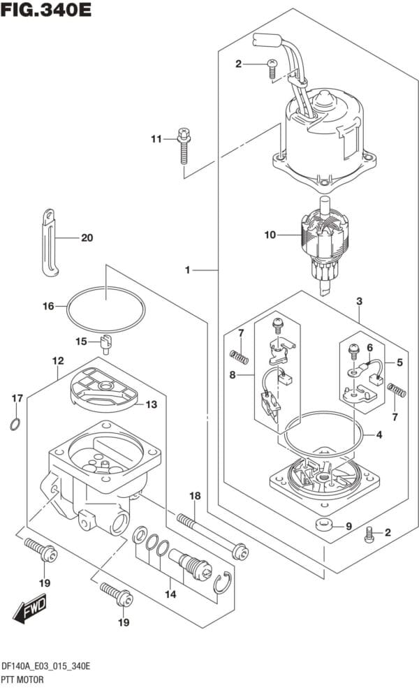 PTT Motor (DF140AZ E03)