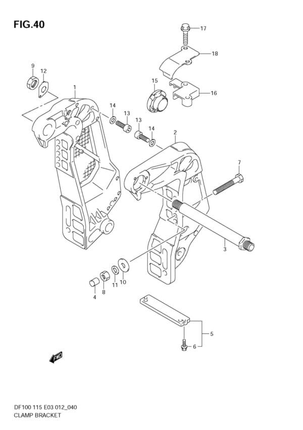 Clamp Bracket (DF115T)