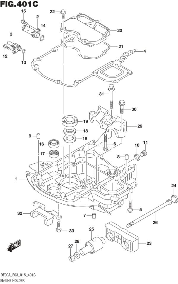 Engine Holder (DF90A E03)