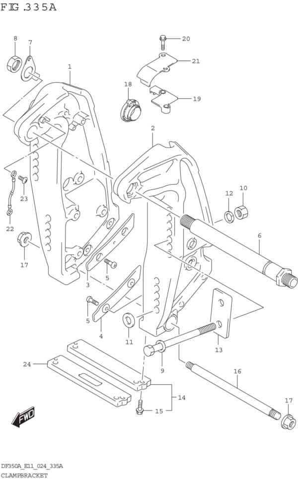 Clamp Bracket (DF350A DF325A DF300B)