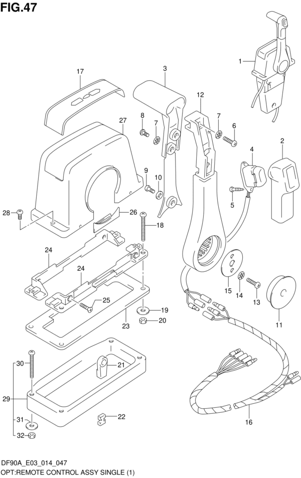 OPT: Remote Control Assy Single (1)