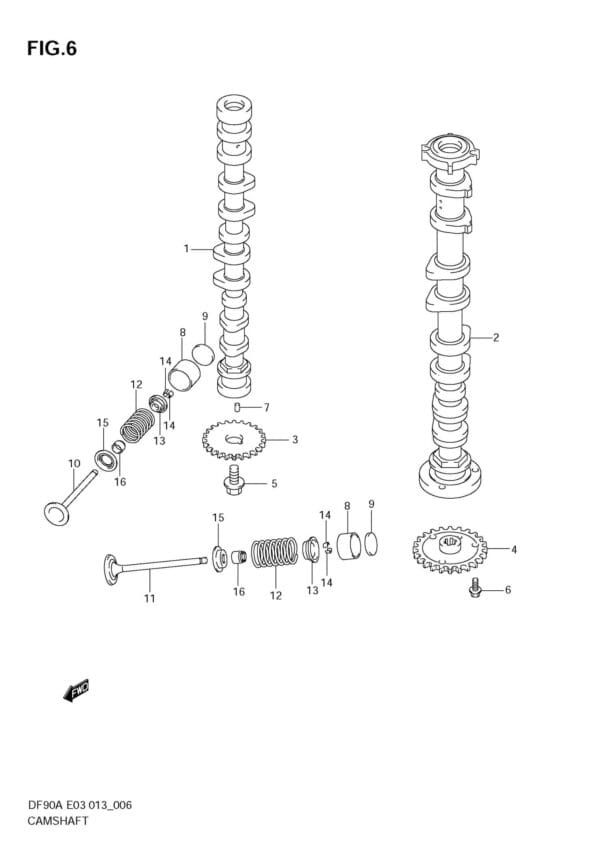 Camshaft (DF70A E3)