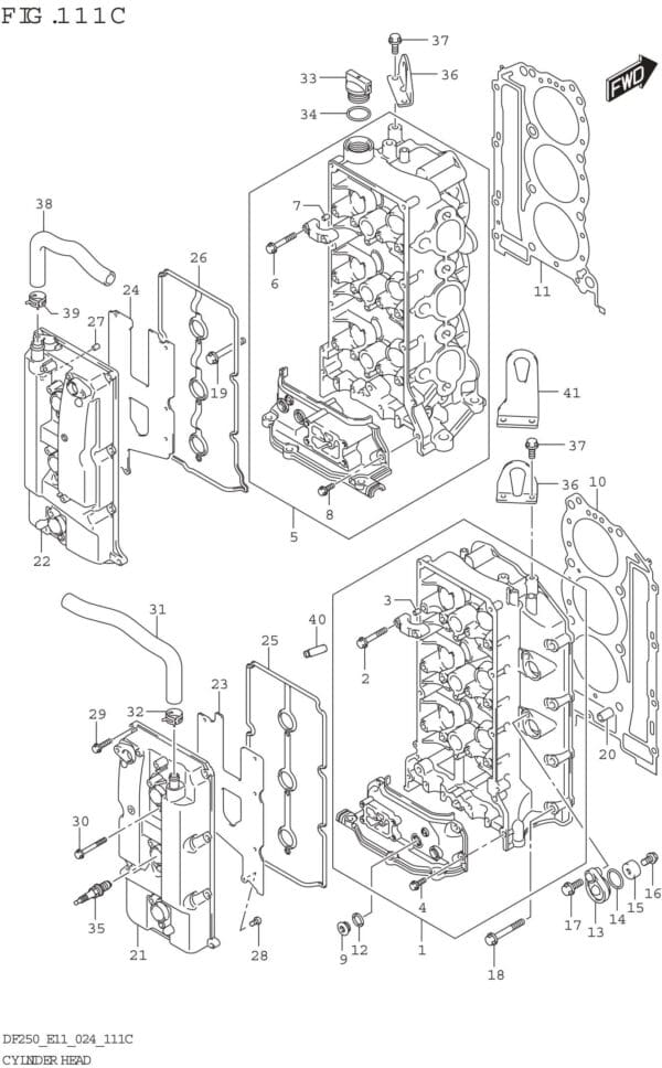 Cylinder Head (DF250ST)