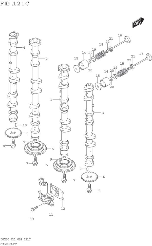 Camshaft (DF250T DF250Z)