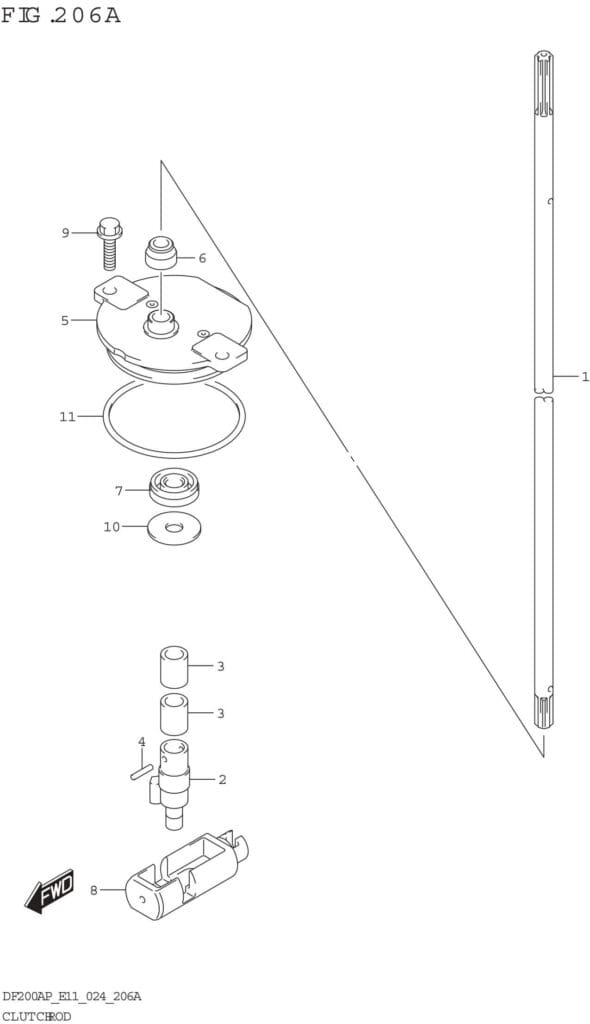 Clutch Rod | Precision Marine