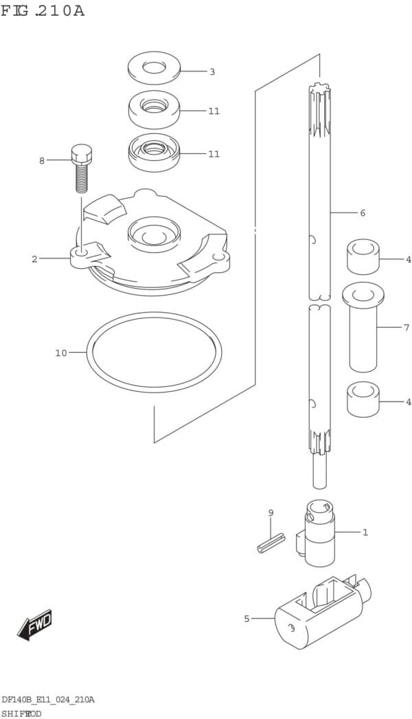 Shift Rod (DF140BT DF115BT DF115BSS DF100C)