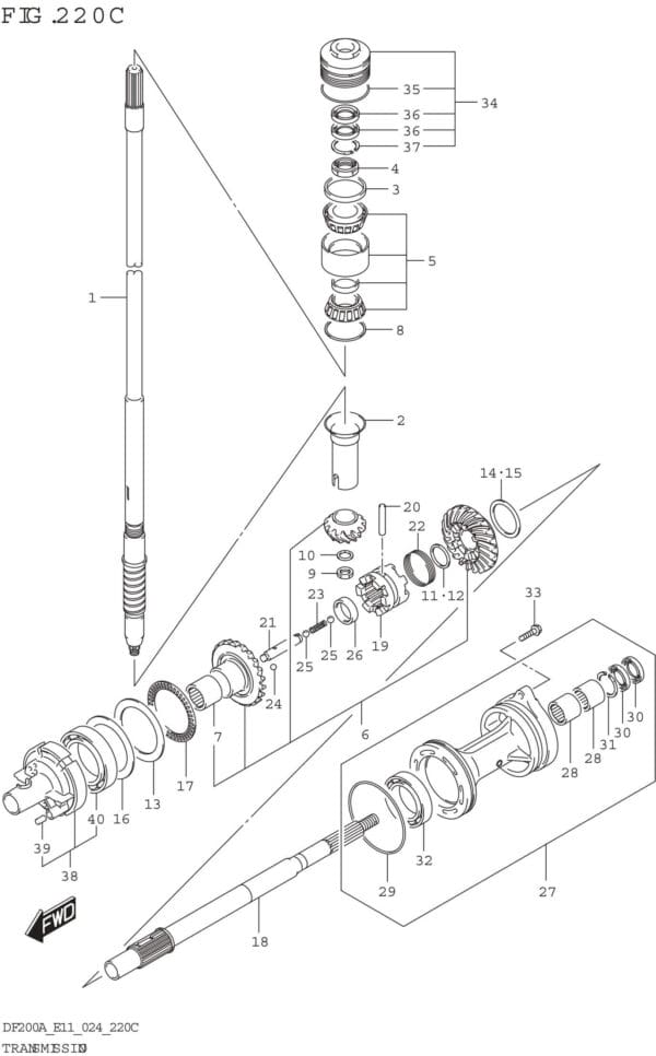 Transmission (DF150AS)