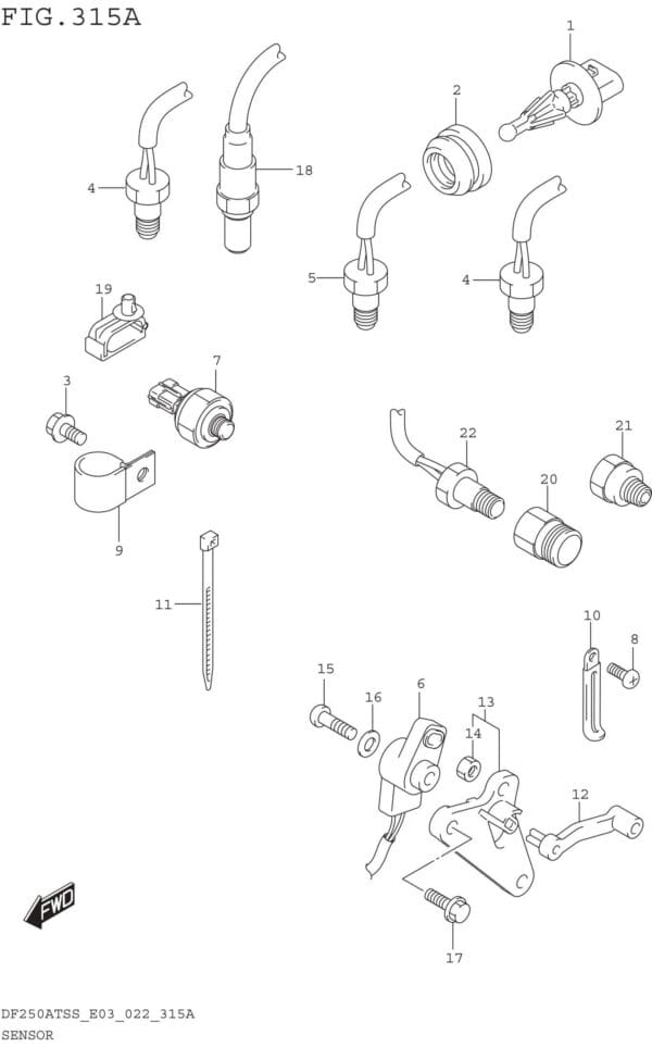 Sensor (W/TRANSOM(X))