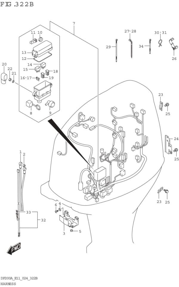 Harness (DF200AT DF200AZ DF175AT DF175AZ)