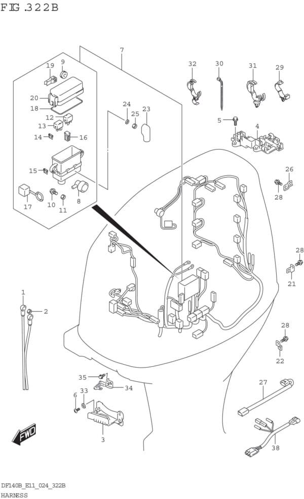 Harness (DF115BT DF115BZ DF100C)