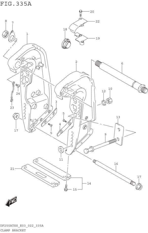 Clamp Bracket (W/TRANSOM(X))