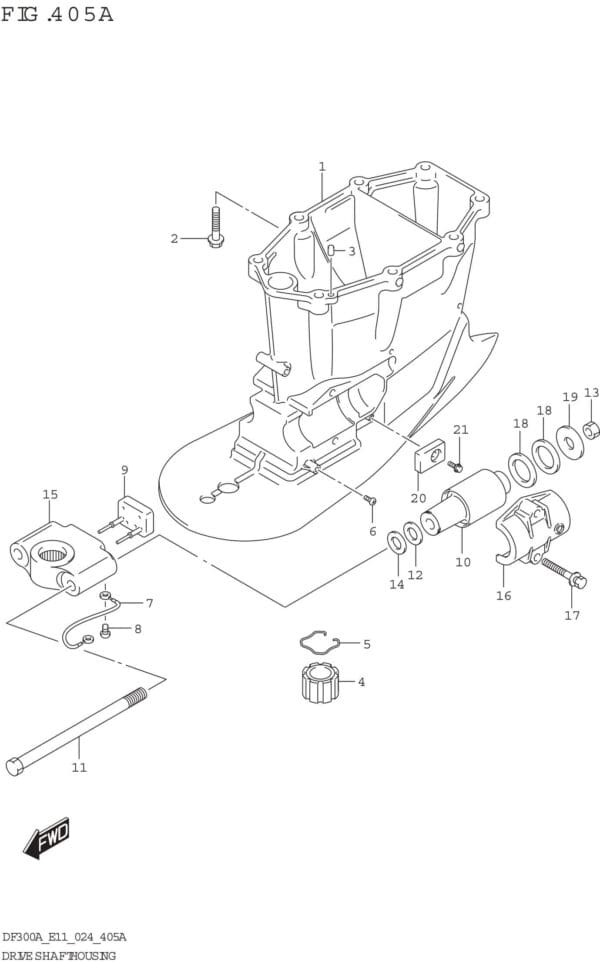 Drive Shaft Housing (X-TRANSOM)