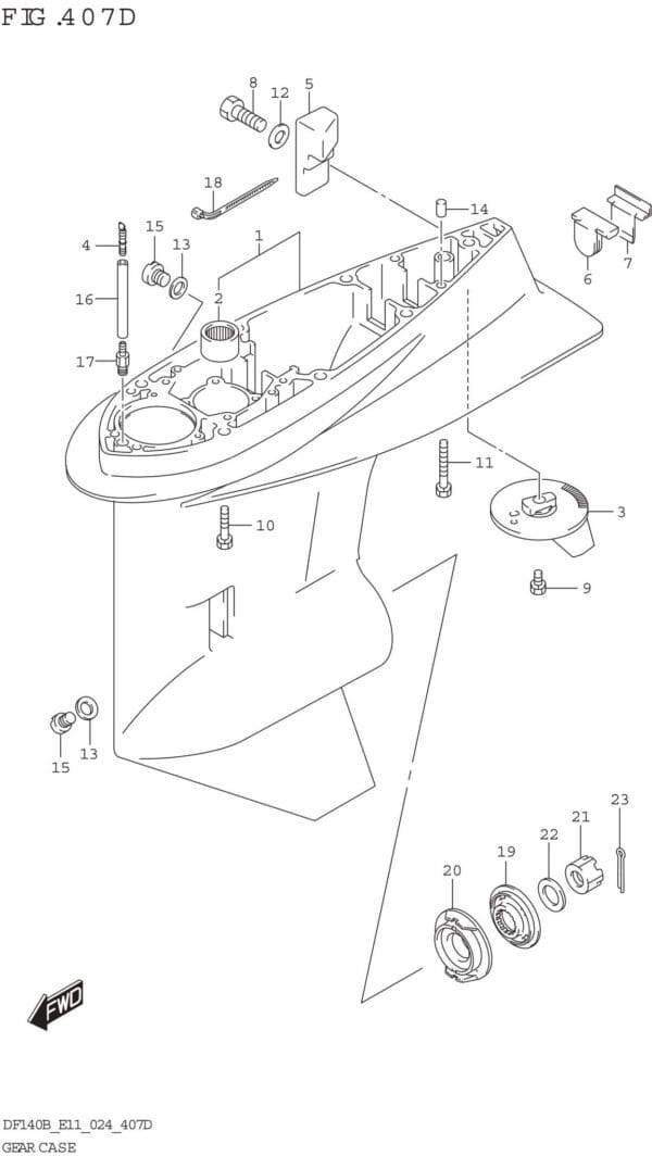 Gear Case (DF115BSS)