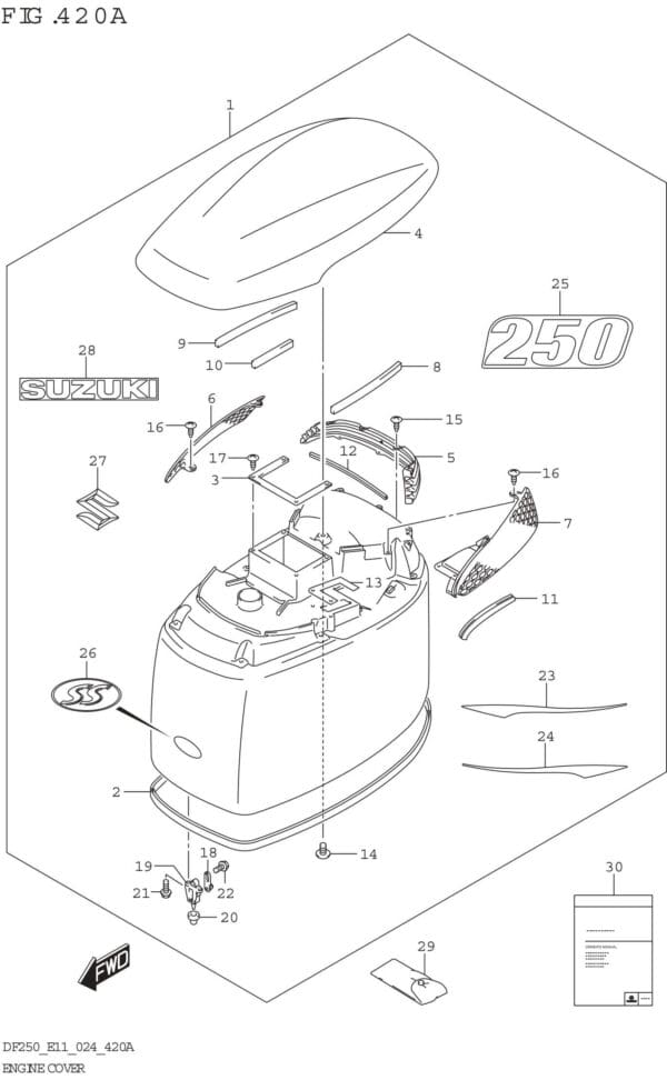 Engine Cover (DF250ST)