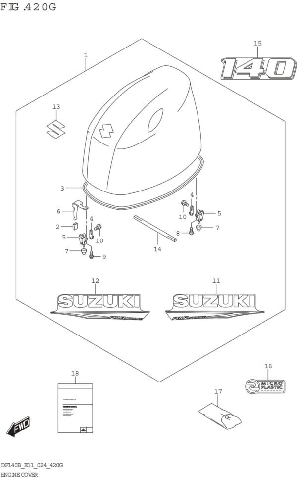 Engine Cover (DF140BT DF140BZ)