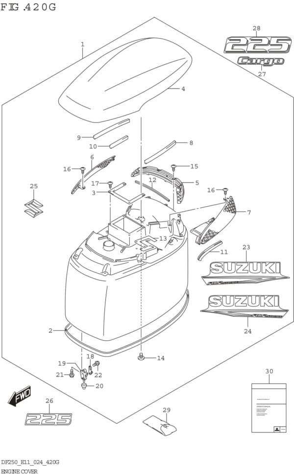 Engine Cover (DF225T DF225Z)