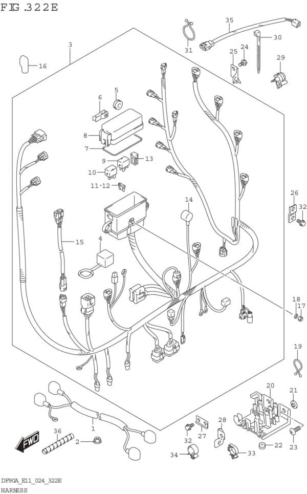 Harness (DF70A DF75A DF70ATH DF80A DF90A DF90ATH)
