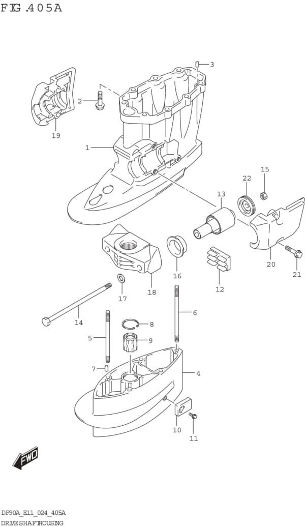 Drive Shaft Housing (SEE NOTE 1)