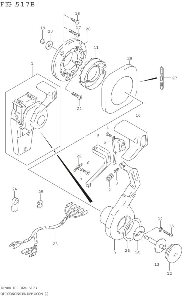 OPT: Concealed Remocon (1) (SEE NOTE 1)